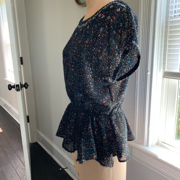Anthropologie Tops - Anthropologie Multi-color Beaded Blouse